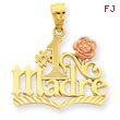 14K Yellow & Rose Gold #1 Madre Pendant