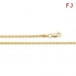 14K Yellow 07.00 INCH WHEAT CHAIN Wheat Chain