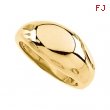 14K Yellow 10.00 MM Metal Fashion Ring