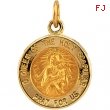 14K Yellow 12.00 MM Scapular Medal
