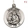 14K Yellow 15.00 MM St.anne Medal