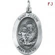 14K Yellow 15.00X11.00 MM St.joseph Medal