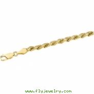 14K Yellow 16 INCH DIAMOND CUT ROPE CHAIN (Replacing CH515) Diamond Cut Rope Chain