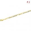 14K Yellow 16 INCH Figaro Chain