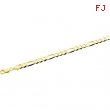 14K Yellow 16 INCH Solid Figaro Chain