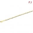 14K Yellow 16 INCH Solid Figaro Chain