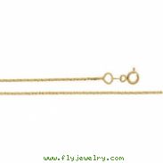 14K Yellow 16 INCH Twisted Wheat Chain