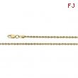 14K Yellow 18 INCH 02.00 MM ROPE CHAIN (REPLACING CH506) 1.85 Mm Rope Chain