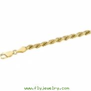 14K Yellow 18 INCH DIAMOND CUT ROPE CHAIN (REPLACING CH515) Diamond Cut Rope Chain