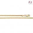 14K Yellow 18 INCH Diamond Cut Wheat Chain