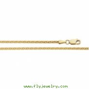 14K Yellow 18 INCH Diamond Cut Wheat Chain