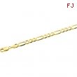 14K Yellow 18 INCH Figaro Chain