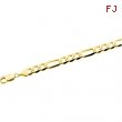 14K Yellow 18 INCH Figaro Chain