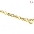 14K Yellow 18 INCH Hollow Rolo Chain
