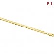14K Yellow 18 INCH Solid Anchor Chain