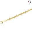 14K Yellow 18 INCH Solid Byzantine Chain