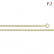 14K Yellow 18 INCH Solid Rope Chain