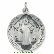 14K Yellow 18.00 MM St.benedict Medal