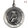 14K Yellow 18.00 MM St.peregrine Medal