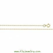 14K Yellow 20 IN Solid Rope Chain