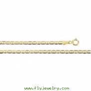 14K Yellow 20 INCH Anchor Chain