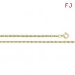 14K Yellow 20 INCH Solid Rope Chain
