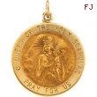 14K Yellow 22.00 MM Scapular Medal