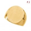 14K Yellow 22.00X20.00 MM Gents Signet Ring W/brush Fini