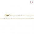 14K Yellow 24 INCH Lasered Titan Gold Cable Chain