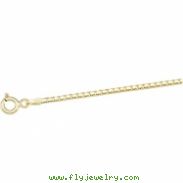 14K Yellow 24 INCH Solid Box Chain