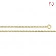 14K Yellow 24 INCH Solid Rope Chain