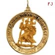 14K Yellow 29.00 MM St. Christopher Medal