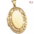 14K Yellow 32.00X22.00 MM Large Oval Locket