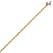 14K Yellow Gold & Sterling Silver 4.3mm Diamond Cut Rope Bracelet