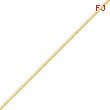 14K Yellow Gold 0.95mm Diamond Cut Cable Chain