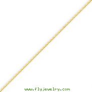 14K Yellow Gold 0.95mm Diamond Cut Cable Chain