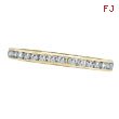 14K Yellow Gold 1.00ct Diamond Channel Set Eternity Band