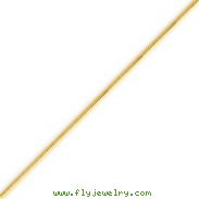 14K Yellow Gold 1.20mm Octagonal Snake Chain