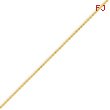 14K Yellow Gold 1.2mm Diamond-cut Spiga Chain