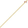 14K Yellow Gold 1.2mm Diamond-cut Spiga Chain