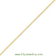 14K Yellow Gold 1.2mm Diamond-cut Spiga Chain