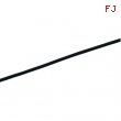 14K Yellow Gold 16.00 Inch Black Leather Cord