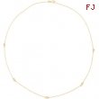 14K Yellow Gold 18.00 Inch Diamond Necklace