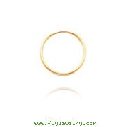 14K Yellow Gold 1x14mm Endless Hoops