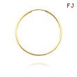 14K Yellow Gold 1x25mm Endless Hoops