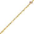 14K Yellow Gold 2.5mm Milano Rope Bracelet