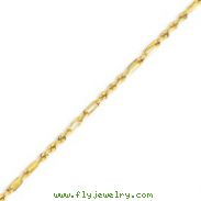 14K Yellow Gold 2.5mm Milano Rope Bracelet