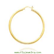 14K Yellow Gold 2.5x44mm Classic Hoops