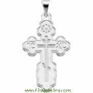 14K Yellow Gold 26.00 X Die Struck Orthodox Cross