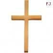 14K Yellow Gold 29.5x18.25 Cross Pendant
